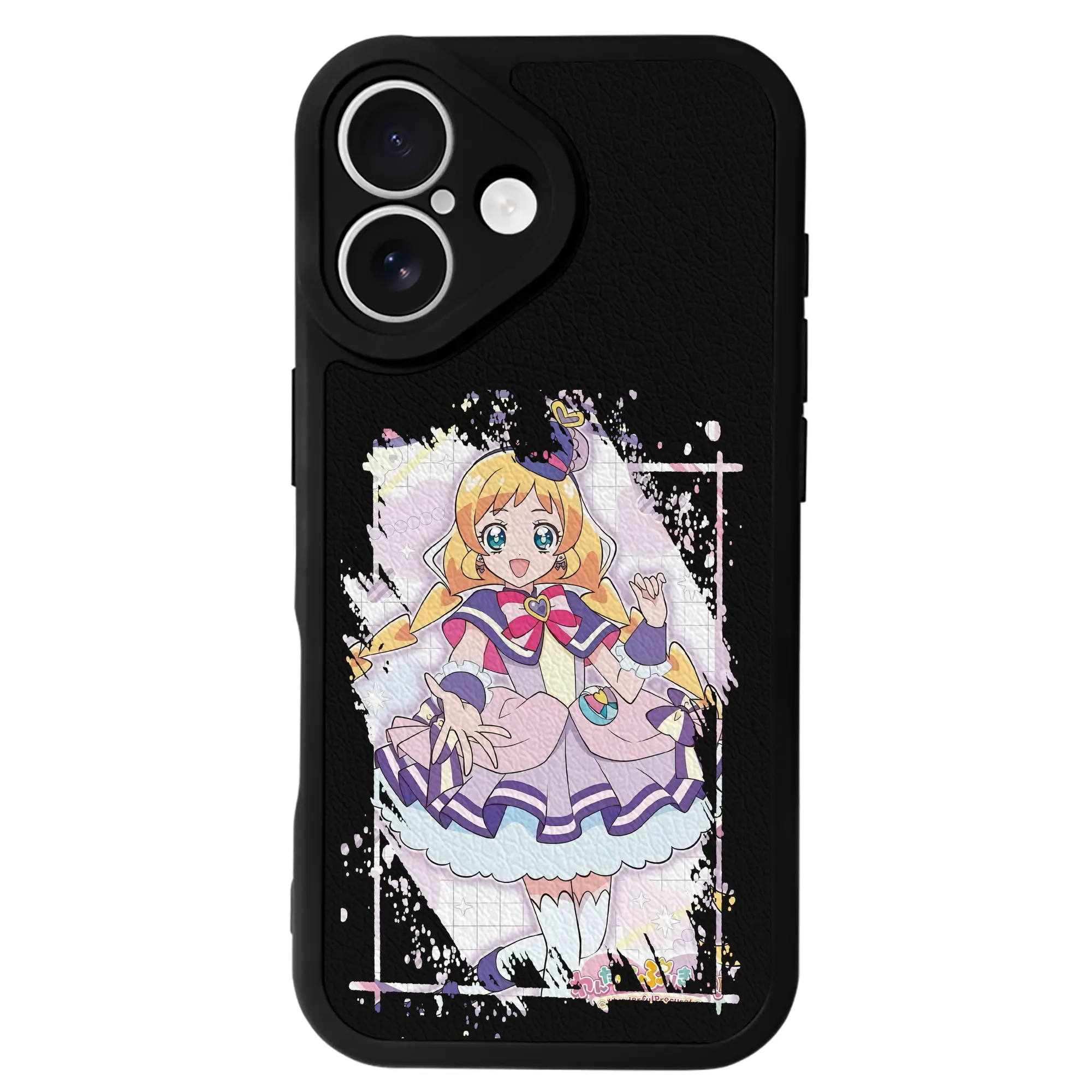 わんだふるぷりきゅあ グッズ 犬飼いろは - IPhone 16シリーズ対応 ・ シリコンスマホケース ・ レザー調 ・ 高精度フィット ・ 耐衝撃 ・ ワイヤレス充電対応 ・ 精密カット